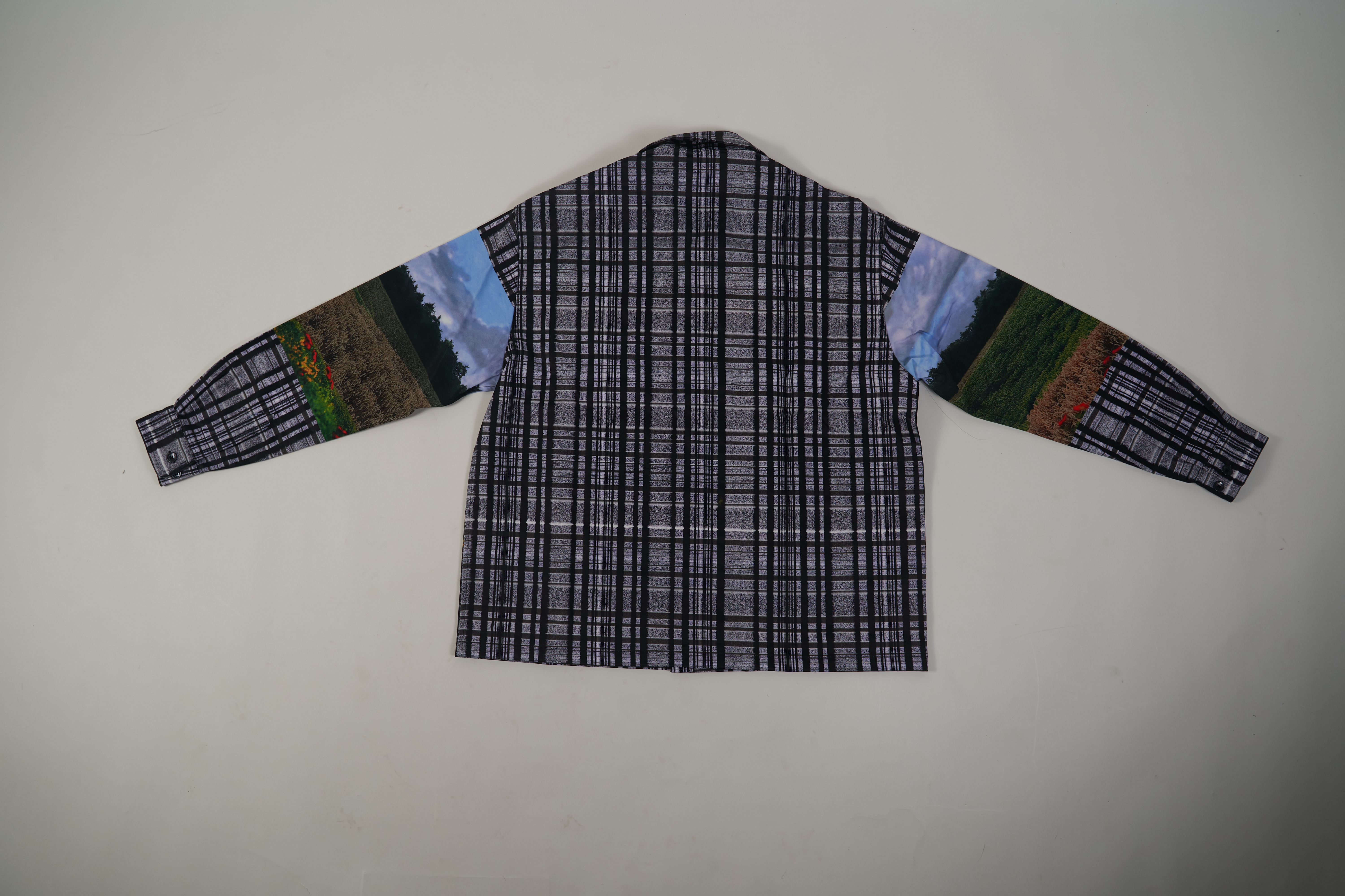 Bstsneaker-Printed Cotton Long Sleeves Overshirt 1ABY24