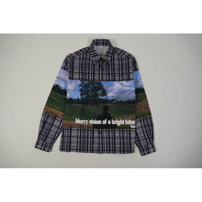 Printed Cotton Long Sleeves Overshirt 1ABY24