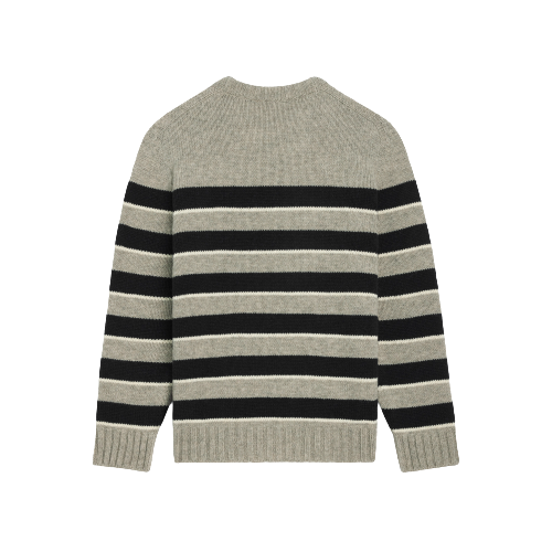 Bstsneaker-Triomphe Crew Neck Striped Sweater 2AE4B896T.06BK