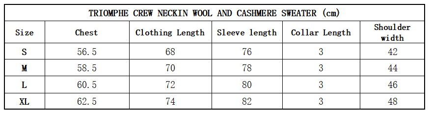 Bstsneaker-Triomphe Crew Neck Cashmere Black Sweater 2AC85048T.38OW