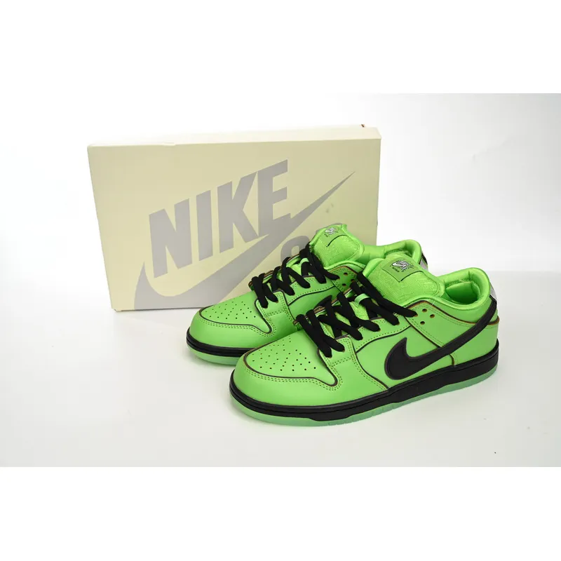The Powerpuff Girls x Nike SB Dunk Low Buttercup FZ8319-300