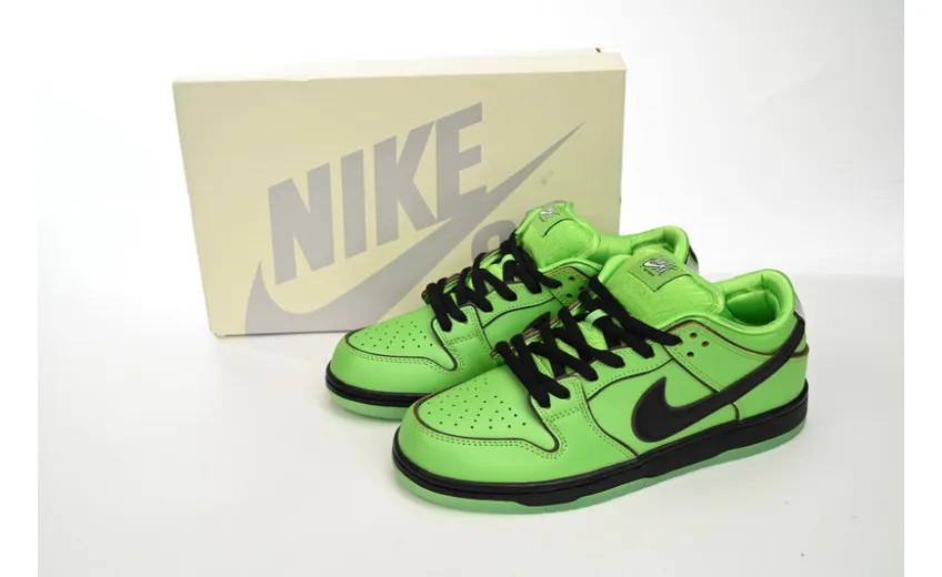 Bstsneaker-The Powerpuff Girls x Nike SB Dunk Low Buttercup FZ8319-300