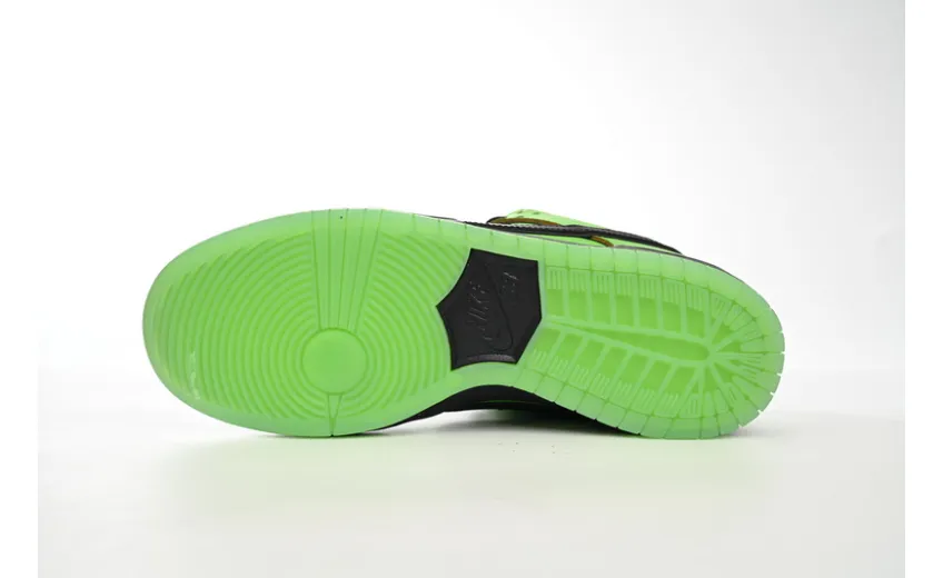 Bstsneaker-The Powerpuff Girls x Nike SB Dunk Low Buttercup FZ8319-300