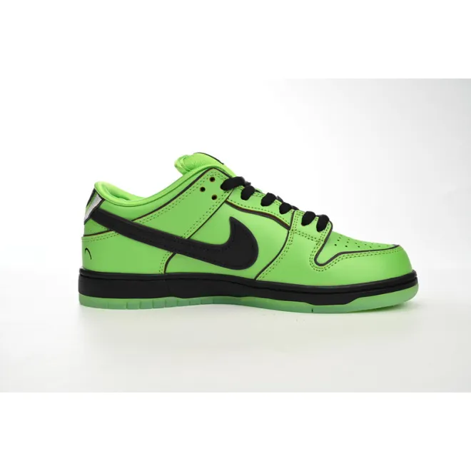 Bstsneaker-The Powerpuff Girls x Nike SB Dunk Low Buttercup FZ8319-300