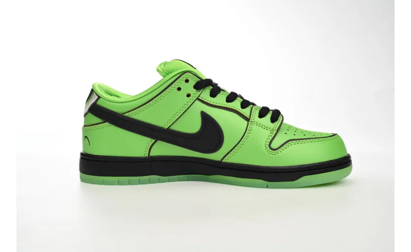 Bstsneaker-The Powerpuff Girls x Nike SB Dunk Low Buttercup FZ8319-300