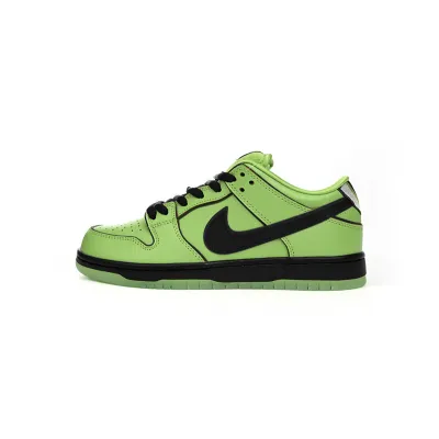 Bstsneaker-The Powerpuff Girls x Nike SB Dunk Low Buttercup FZ8319-300