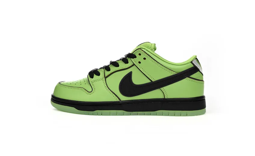 Bstsneaker-The Powerpuff Girls x Nike SB Dunk Low Buttercup FZ8319-300