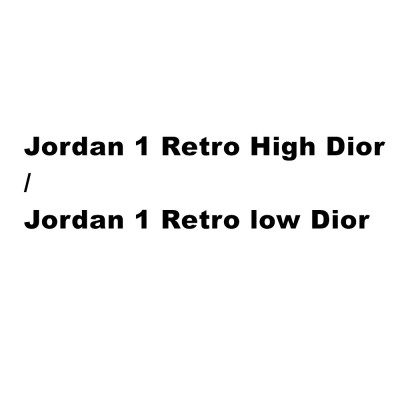 Jordan 1 High / Low x Dixr 