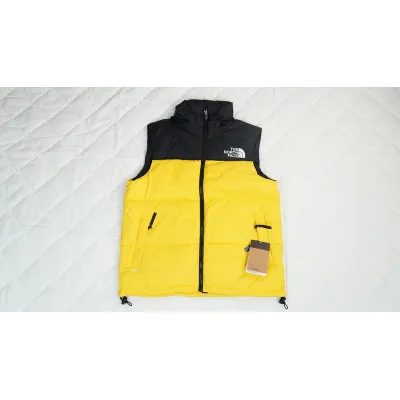 Bstsneaker-The North Face Yellow Color Yellow Vest Jackets 01