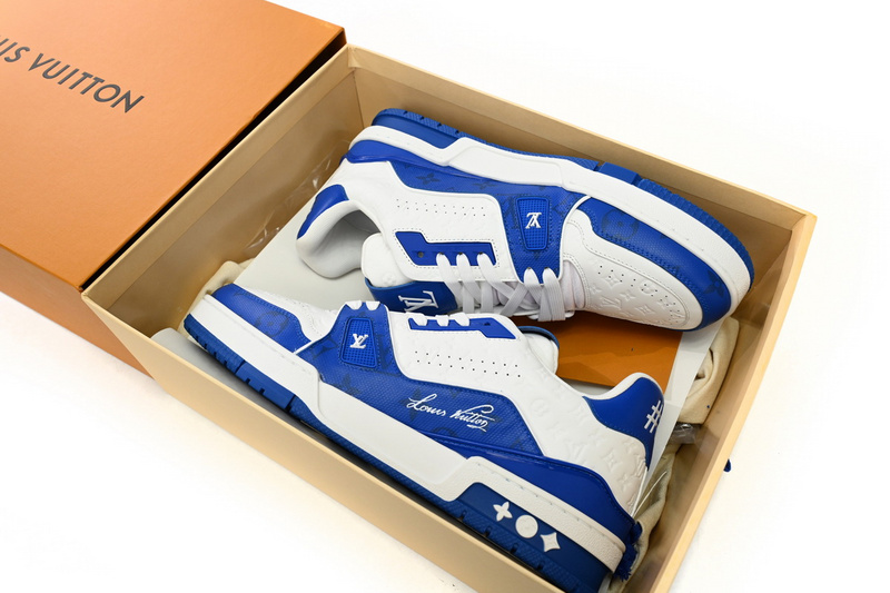 Bstsneaker- Louis Vuitton LV Trainer White Blue 1AANEV