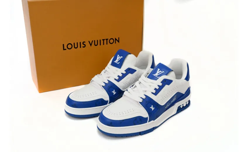 Bstsneaker- Louis Vuitton LV Trainer White Blue 1AANEV
