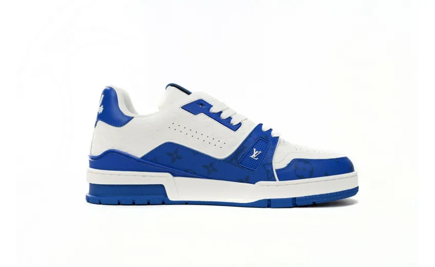 Bstsneaker- Louis Vuitton LV Trainer White Blue 1AANEV