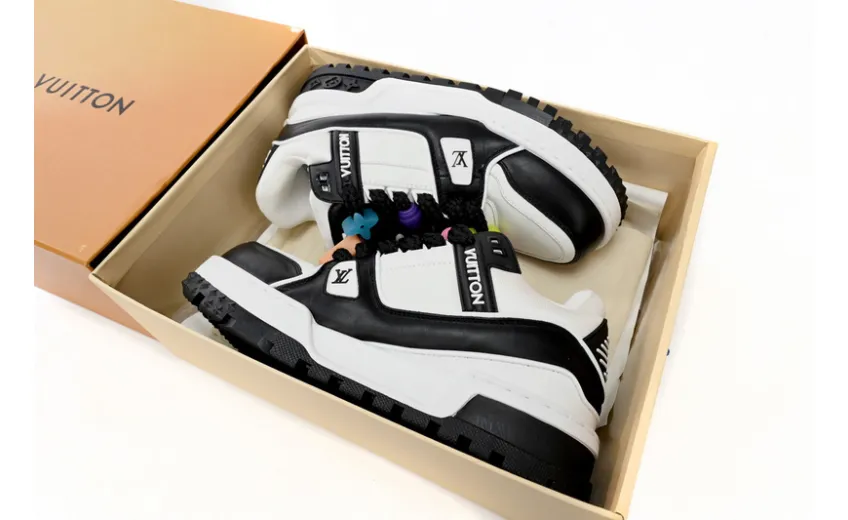Bstsneaker-Louis Vuitton LV Trainer Black And White 1AB8SD