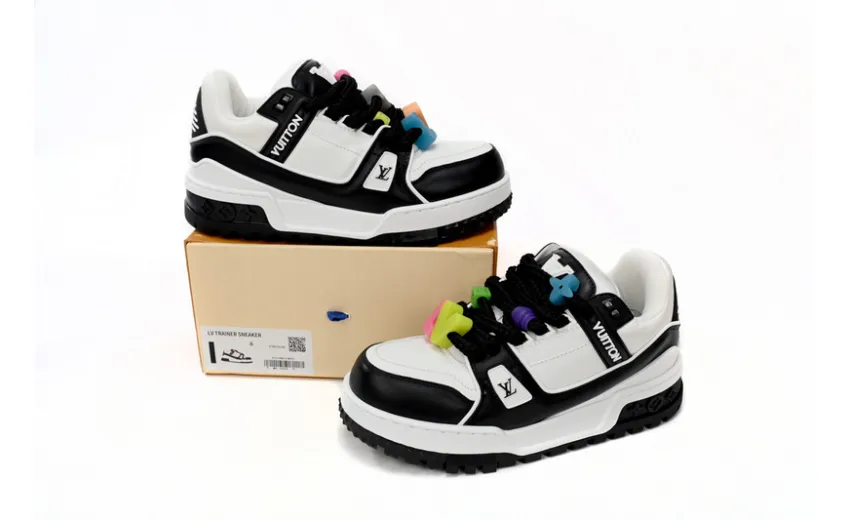 Bstsneaker-Louis Vuitton LV Trainer Black And White 1AB8SD
