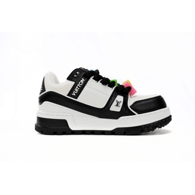 Bstsneaker-Louis Vuitton LV Trainer Black And White 1AB8SD 02