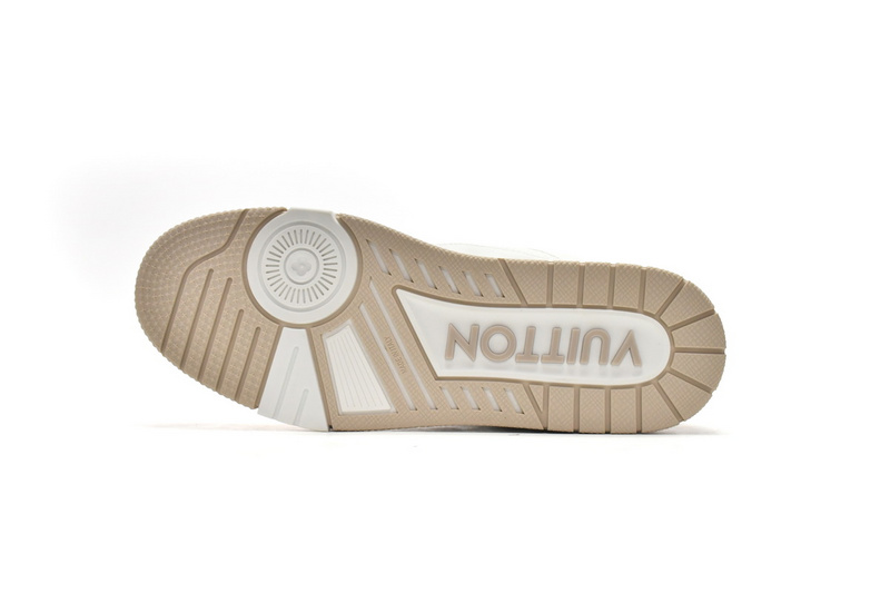 Bstsneaker-Louis Vuitton LV Trainer Beige Cloth Cover GO0220 