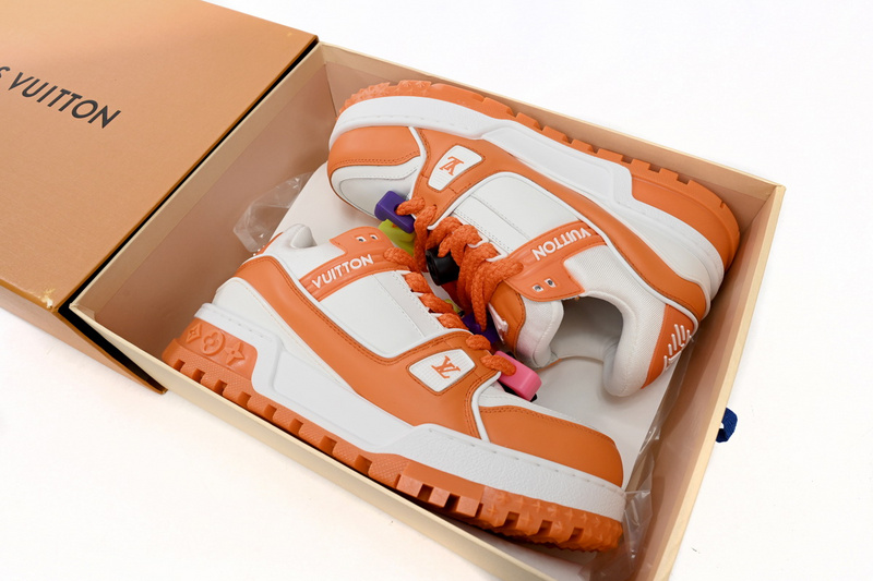 Bstsneaker-Louis Vuitton LV Trainer White Orange 1AB8SZ