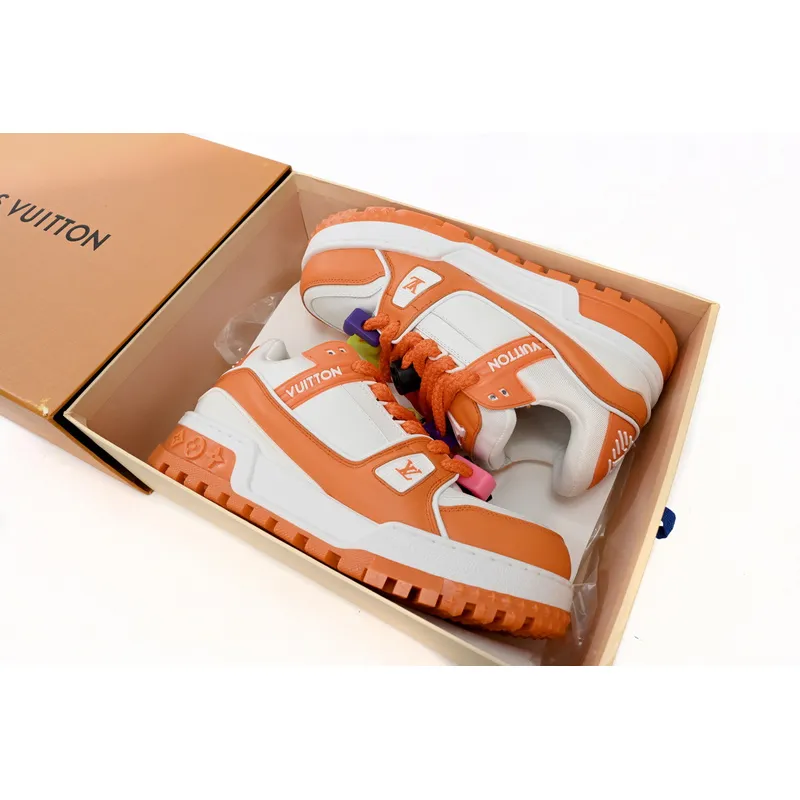 Bstsneaker-Louis Vuitton LV Trainer White Orange 1AB8SZ