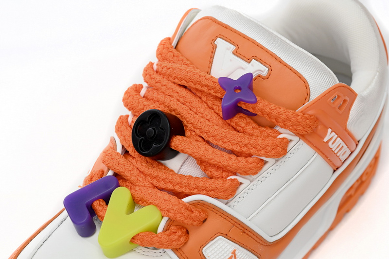 Bstsneaker-Louis Vuitton LV Trainer White Orange 1AB8SZ