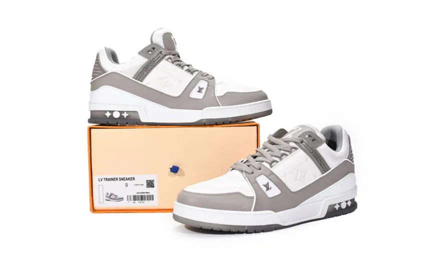 Bstsneaker-Louis Vuitton LV Trainer Grey White VL1210 