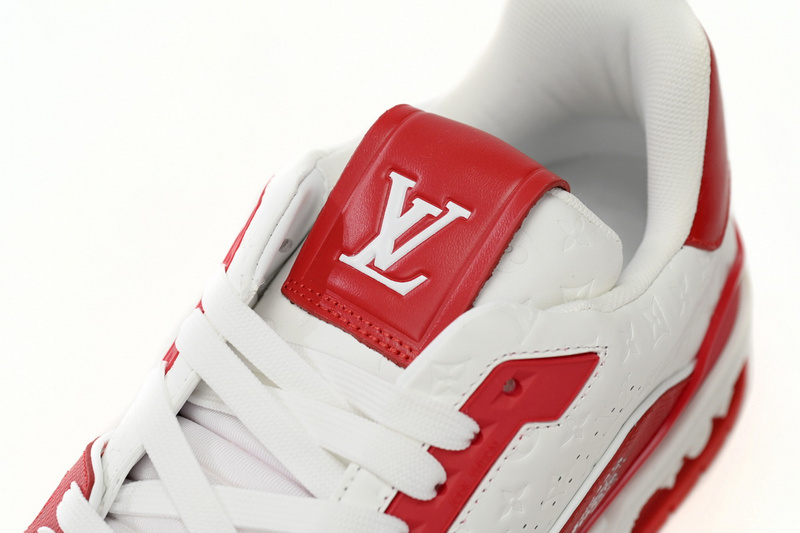 Bstsneaker-Louis Vuitton LV Trainer White Red 1AANFH