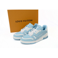 Louis Vuitton LV Trainer White Baby Blue 1AAHSJ