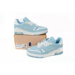 Bstsneaker-Louis Vuitton LV Trainer White Baby Blue 1AAHSJ