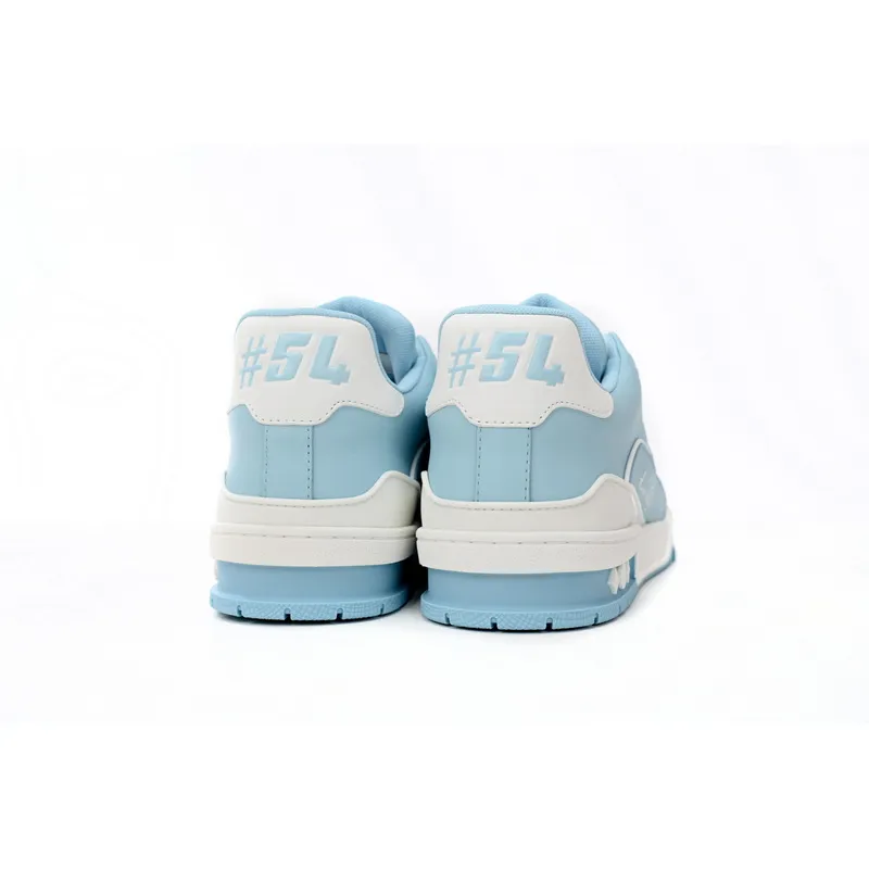 Bstsneaker-Louis Vuitton LV Trainer White Baby Blue 1AAHSJ