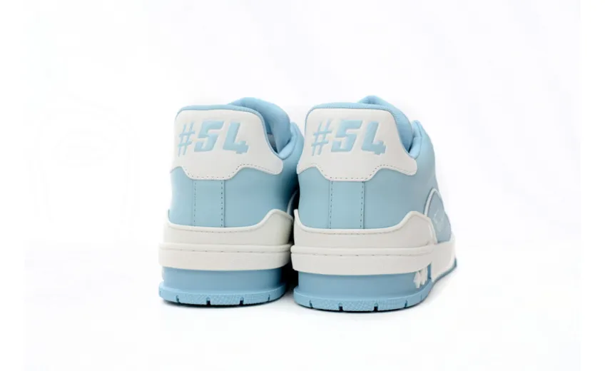 Bstsneaker-Louis Vuitton LV Trainer White Baby Blue 1AAHSJ