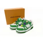 Bstsneaker-Louis Vuitton LV Trainer White Green 1AB8SD 