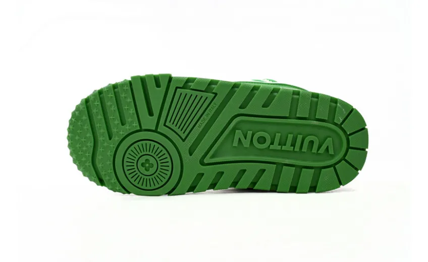 Bstsneaker-Louis Vuitton LV Trainer White Green 1AB8SD 