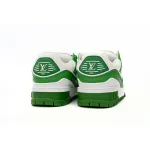 Bstsneaker-Louis Vuitton LV Trainer White Green 1AB8SD 