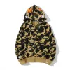 Bstsneaker-BAPE Cloro Camo Shark Full Zip Hoodie Yellow FW18