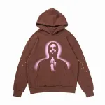 Bstsneaker-Sp5der Thug Hoodie Angel Brown