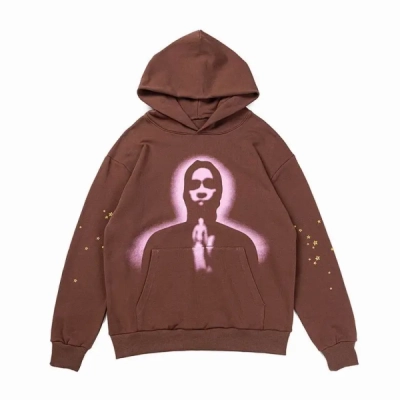 Bstsneaker-Sp5der Thug Hoodie Angel Brown 01