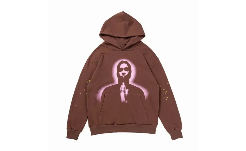 Bstsneaker-Sp5der Thug Hoodie Angel Brown