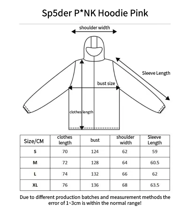 Bstsneaker-Sp5der PINK Hoodie