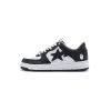 Bstsneaker-Bapesta Bathing Ape Bape Sta Low Black White Matte