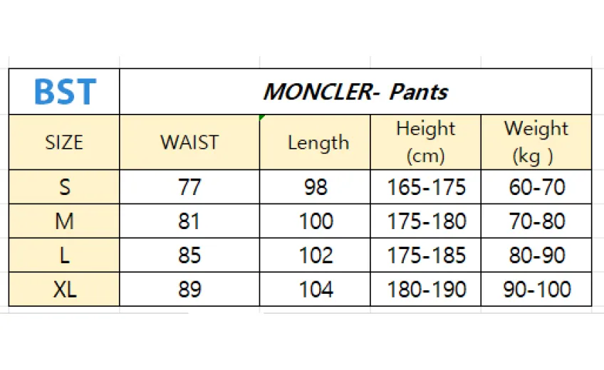 Bstsneaker-Moncler Pants Black