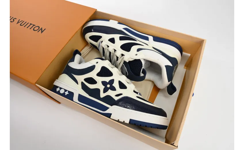 Bstsneaker-Louis Vuitton LV Skate Sneaker Marine White 1AARRM