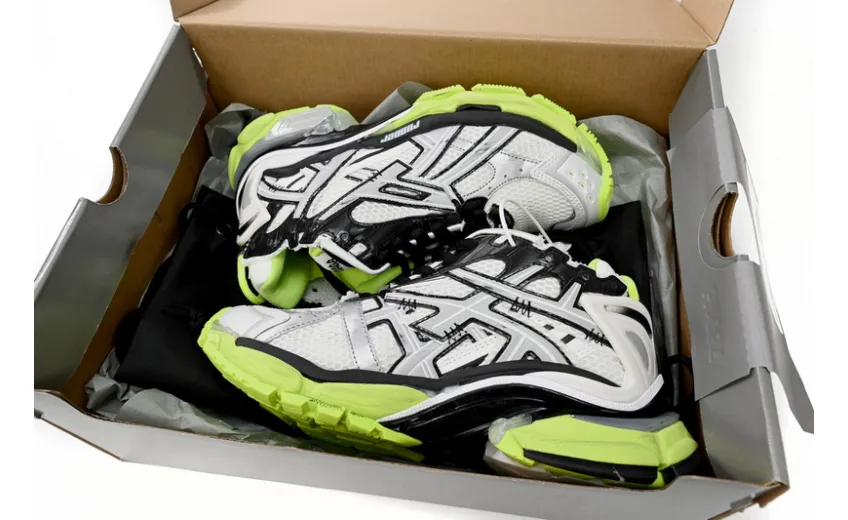 Bstsneaker-Balenciaga Runner Black White Yellow 677402 W3RBP 1093 