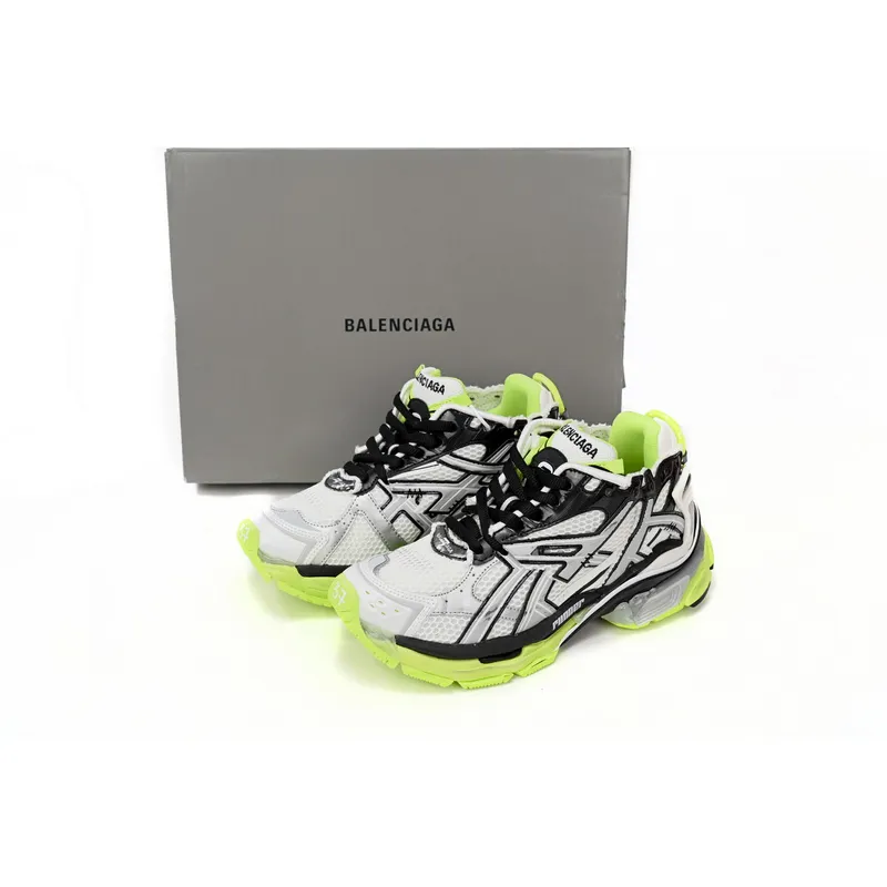 Bstsneaker-Balenciaga Runner Black White Yellow 677402 W3RBP 1093 