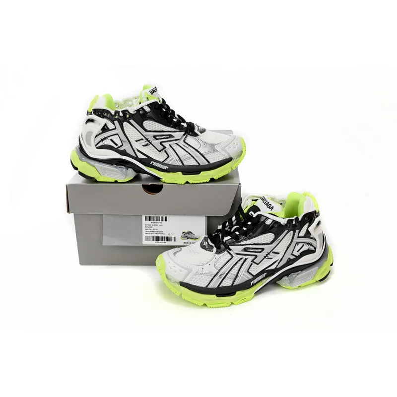 Bstsneaker-Balenciaga Runner Black White Yellow 677402 W3RBP 1093 