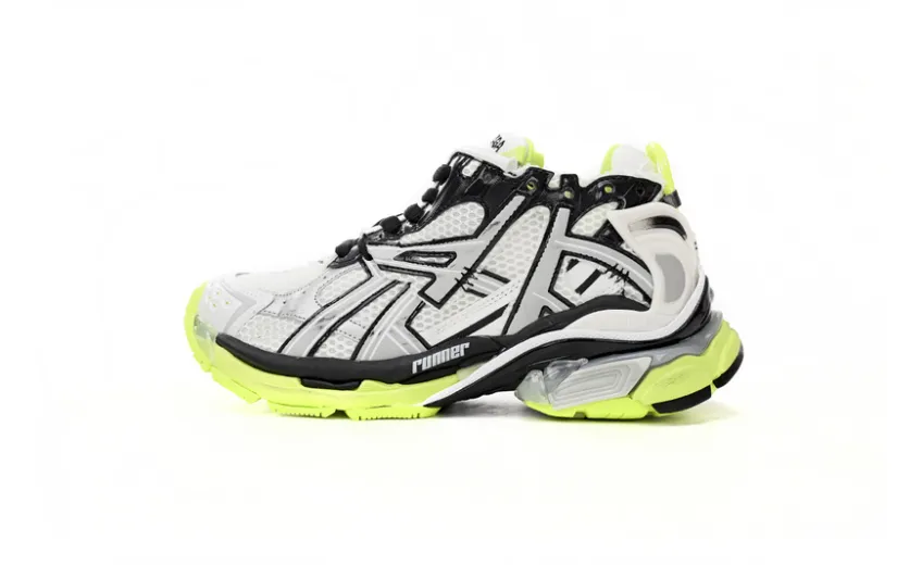 Bstsneaker-Balenciaga Runner Black White Yellow 677402 W3RBP 1093 