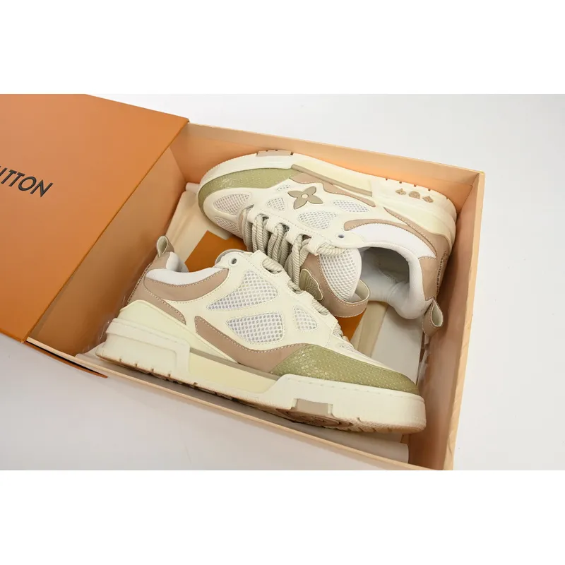 Bstsneaker-Louis Vuitton LV Skate Sneaker Beige White 1AARQH