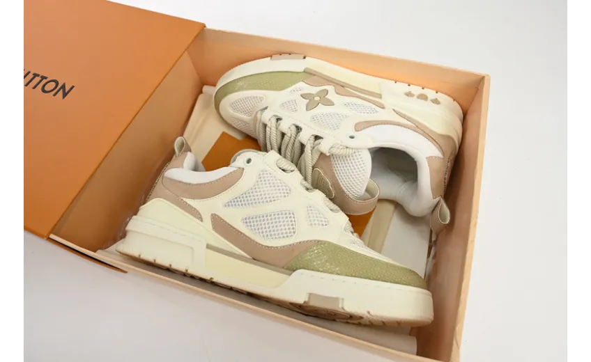 Bstsneaker-Louis Vuitton LV Skate Sneaker Beige White 1AARQH