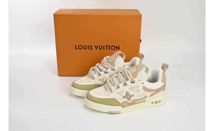 Bstsneaker-Louis Vuitton LV Skate Sneaker Beige White 1AARQH