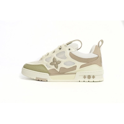 Bstsneaker-Louis Vuitton LV Skate Sneaker Beige White 1AARQH 01