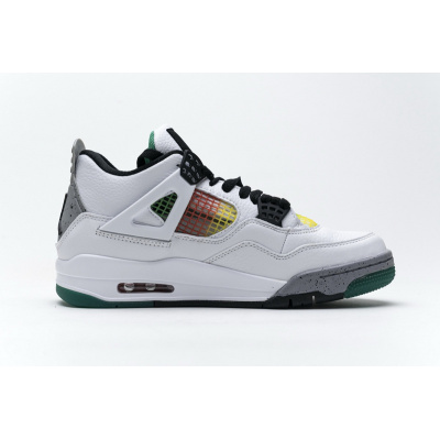 Bstsneaker-Air Jordan 4 Retro Lucid Green Rasta AQ9129-100 02