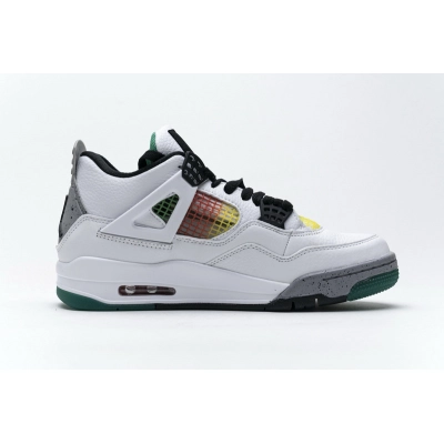 Bstsneaker-Air Jordan 4 Retro Lucid Green Rasta AQ9129-100 02